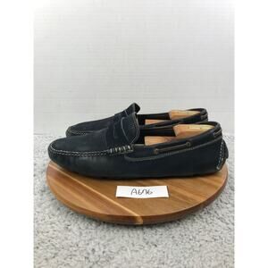 Johnston & Murphy Mens 12M Black Leather Casual Lifestyle Penny Driving Loafer